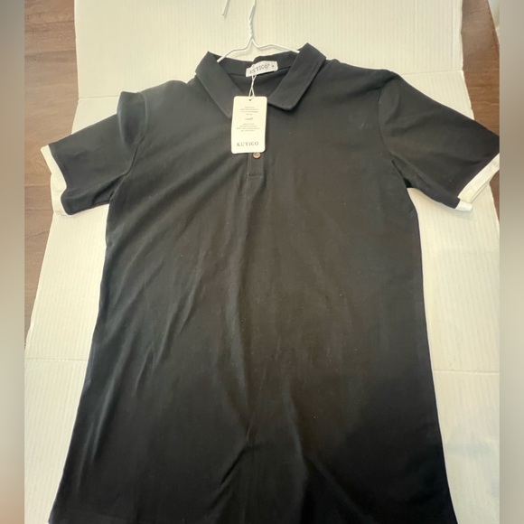 KUYIGO MEN’S SHORT SLEEVE POLO SHIRT   SIZE MEDIUM. COTTON/SPANDEX. - Picture 6 of 8